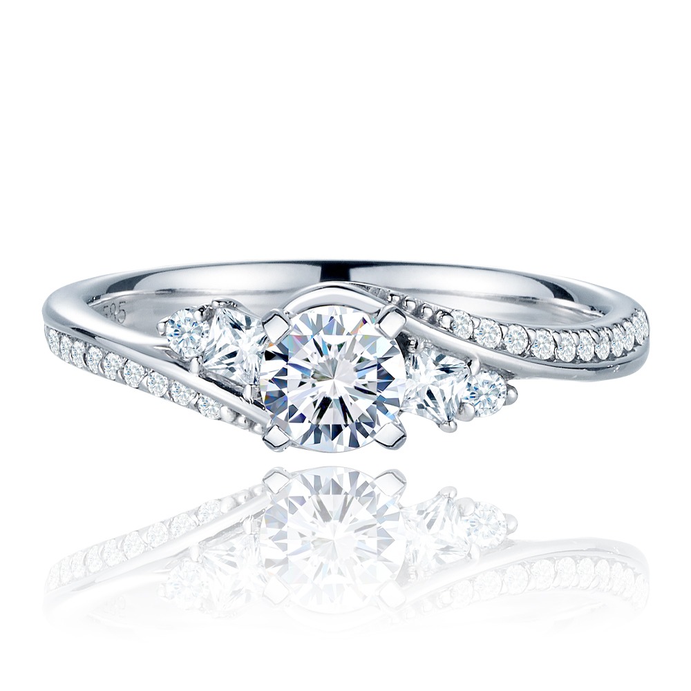 우신 GIA 현대 3부 다이아몬드 14k 18k 반지 결혼예물 다이애나 HNDR03201