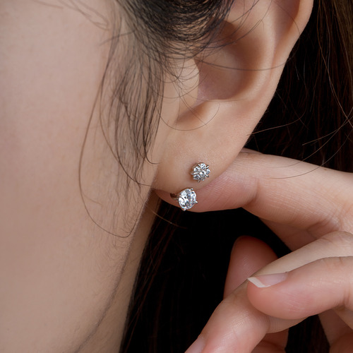 3부 랩다이아몬드 14k 18k 화사한 데일리 프로포즈 귀걸이 캐시 HNLDE360