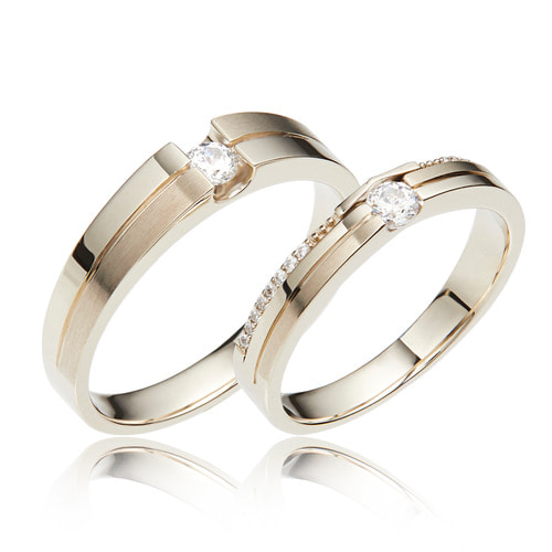 천연 다이아몬드커플링 1부 반지 결혼반지 - 디얼 HNDCR01362