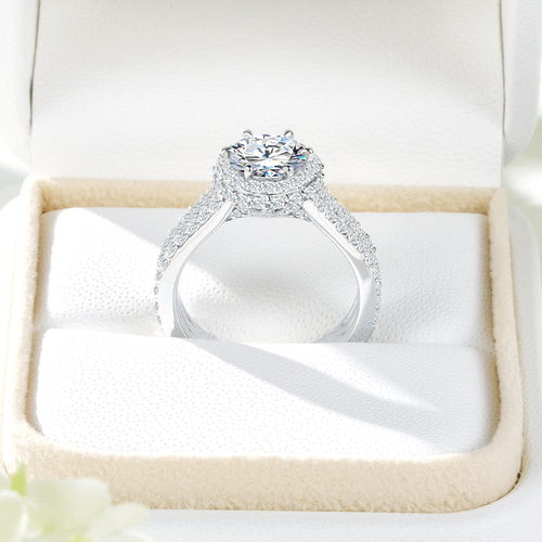 GIA 3캐럿 천연 다이아몬드 반지 예물 결혼반지 아벨린 HNDR3C206