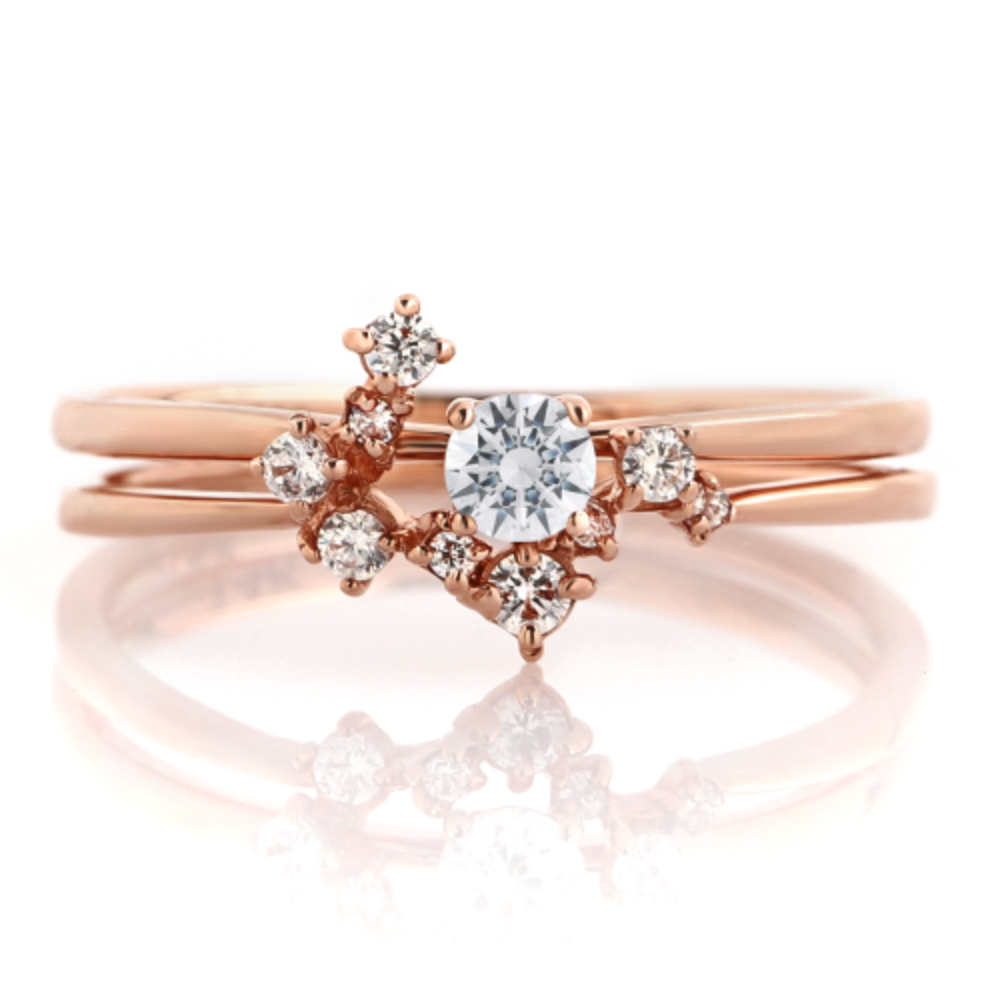 프로포즈반지 1부 다이아몬드 반지 기념일 선물 가드링 포함 캐롤라인 HNDR01226