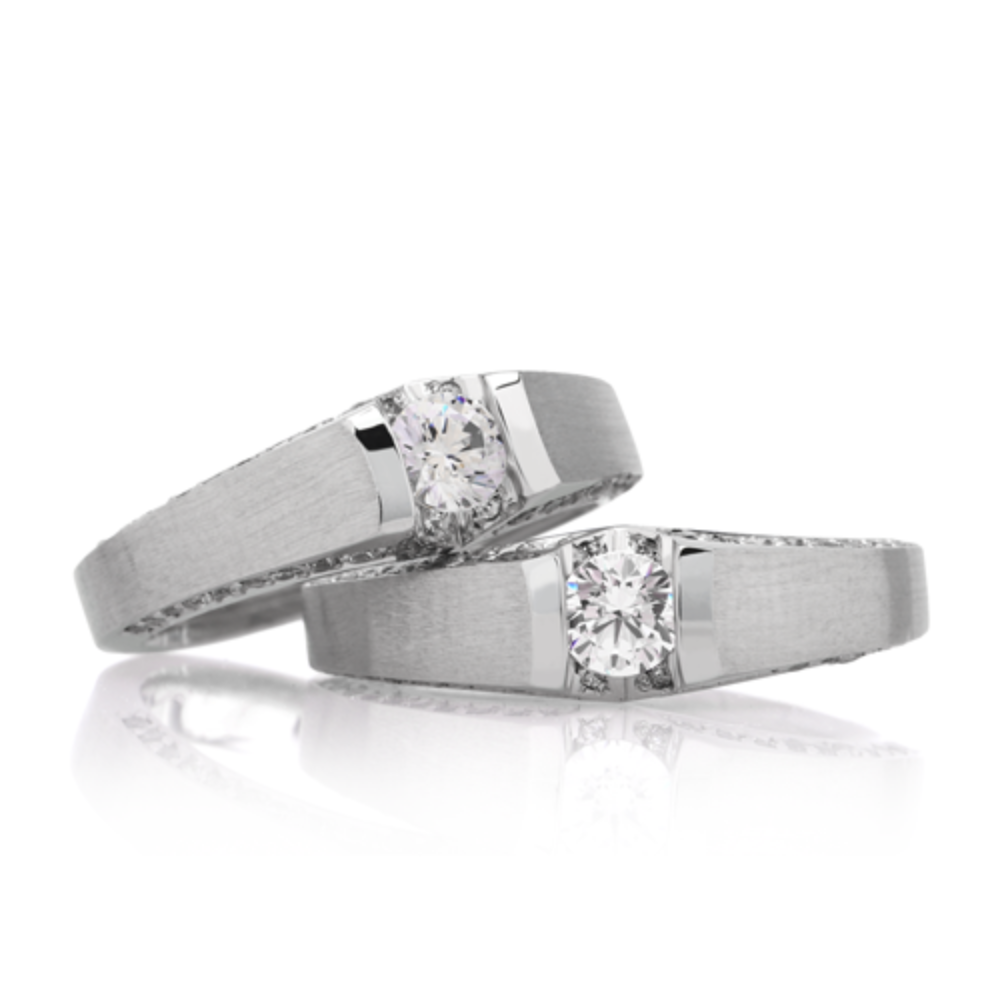 3부 다이아몬드 반지 커플링 14k 18k 결혼반지 라이사 HNDCR03311