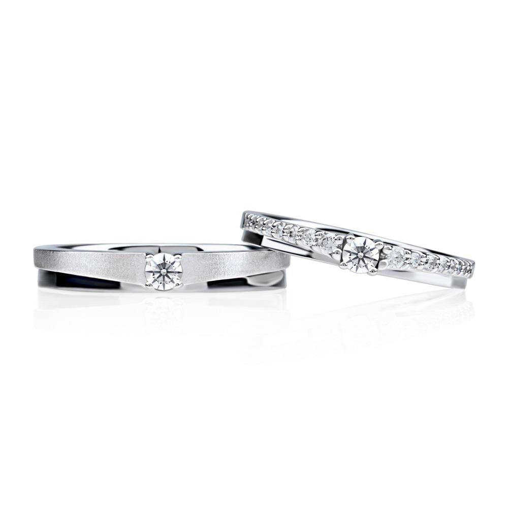 1부 천연다이아몬드 커플링 14k 18k 결혼반지 - 리에또 HNDCR01360