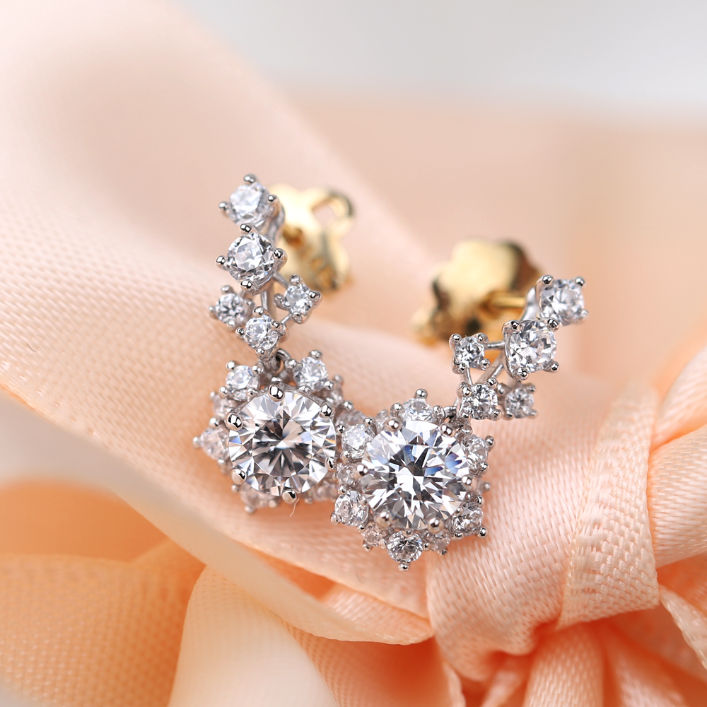 다이아몬드 귀걸이 3부 현대 우신 예물귀걸이 - 제인 HNDER03901
