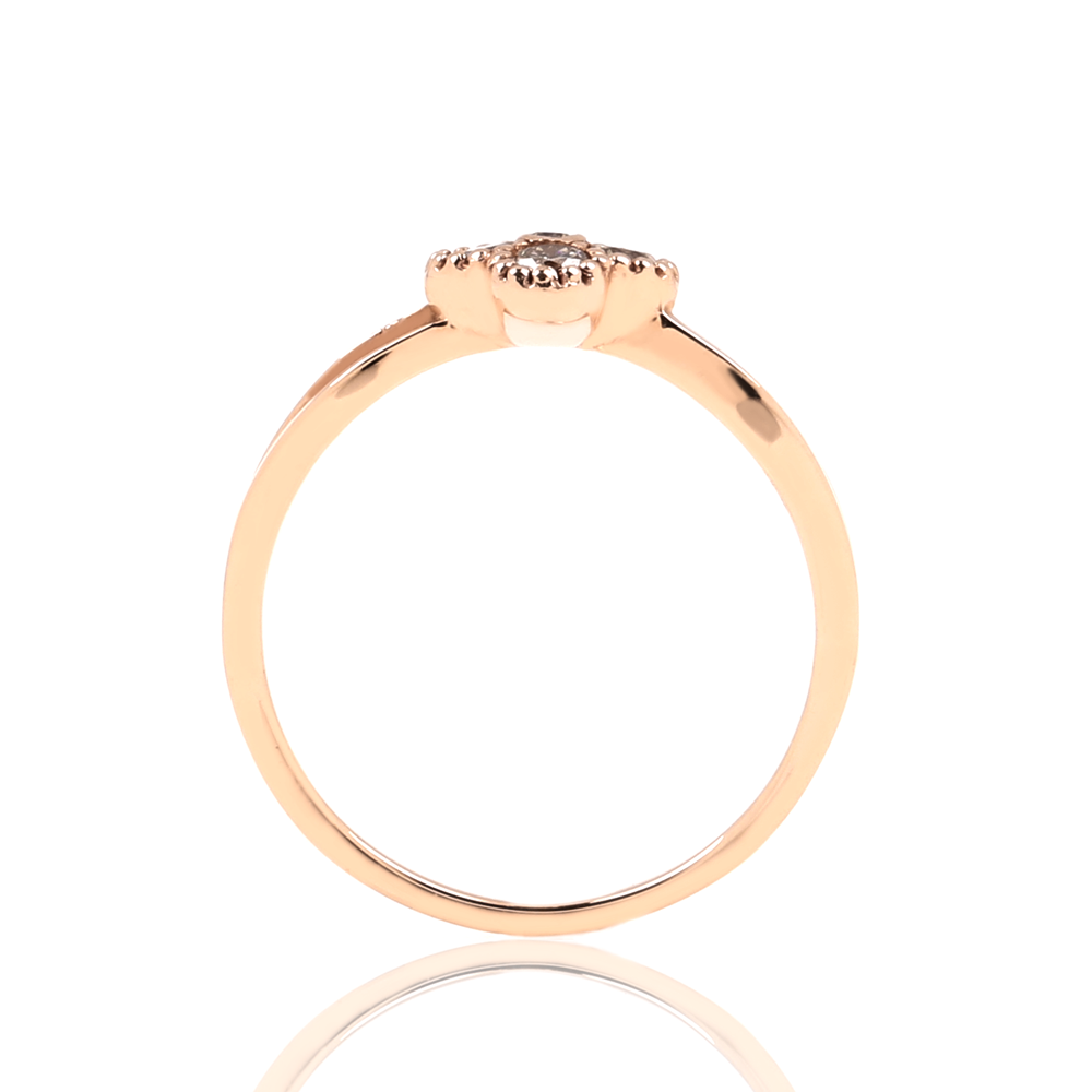 브라운 다이아몬드 반지 패션반지 생일선물 14k 18k 조이 HNCDR218