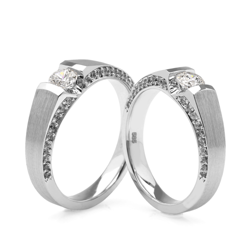 3부 다이아몬드 반지 커플링 14k 18k 결혼반지 라이사 HNDCR03311