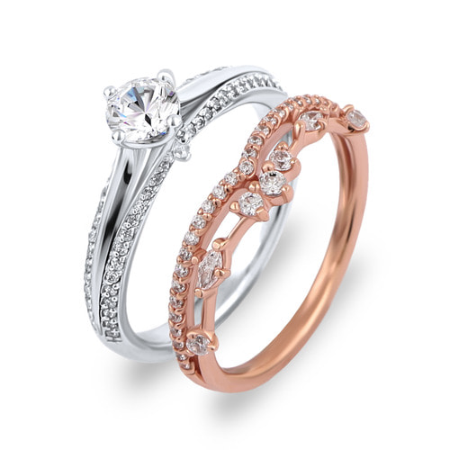 3부 다이아몬드 반지 기념일 선물 웨딩선물 프로포즈반지 - 제이스 트윈 HNDR03242
