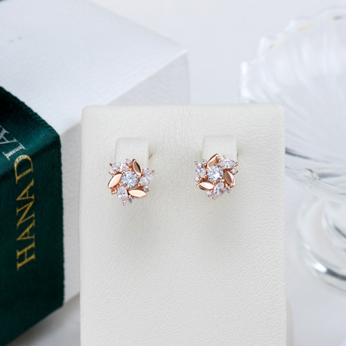 1부 다이아몬드 귀걸이 웨딩선물 14k 18k 기념일선물 - 레일라 HNDER01916