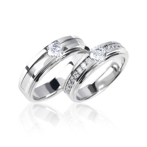 3부 다이아몬드반지 커플링 14k 18k 결혼반지 - 모이 HNDCR03330