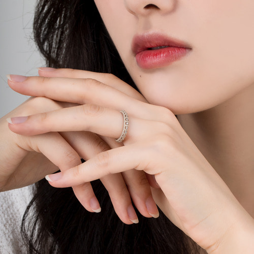 꼬냑 다이아몬드 엔틱 반지 14K 18k 여자친구선물 패션반지 - 쥬리 GJCDR22