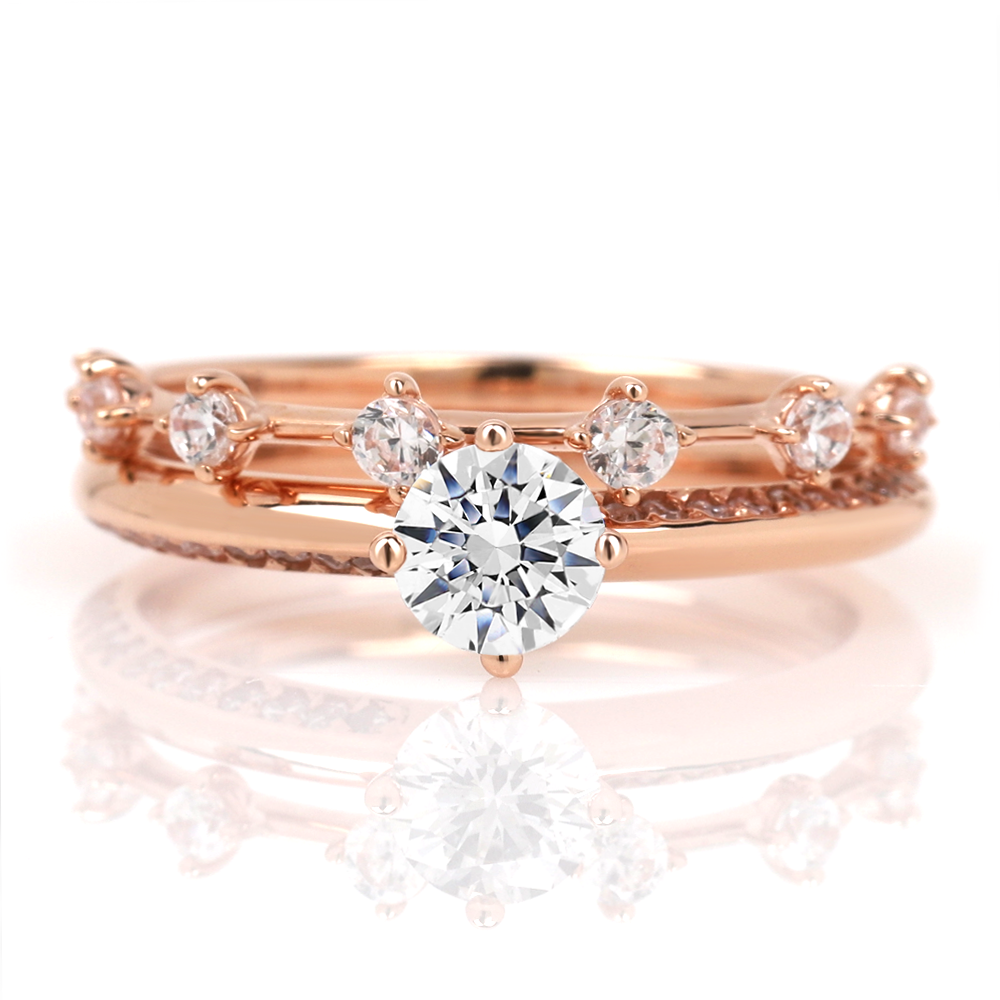 프로포즈 반지 3부 다이아몬드반지 결혼반지 앤 (가드링포함) HNDR03223