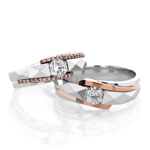 3부 다이아몬드 반지 커플링 14k 18k 결혼반지 카투스 HNDCR03310