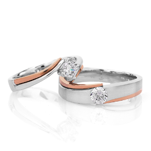 3부 다이아몬드 반지 커플링 14k 18k 결혼반지 세라스 HNDCR03312