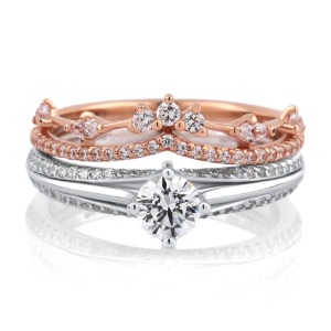 3부 다이아몬드 반지 기념일 선물 웨딩선물 프로포즈반지 - 제이스 트윈 HNDR03242