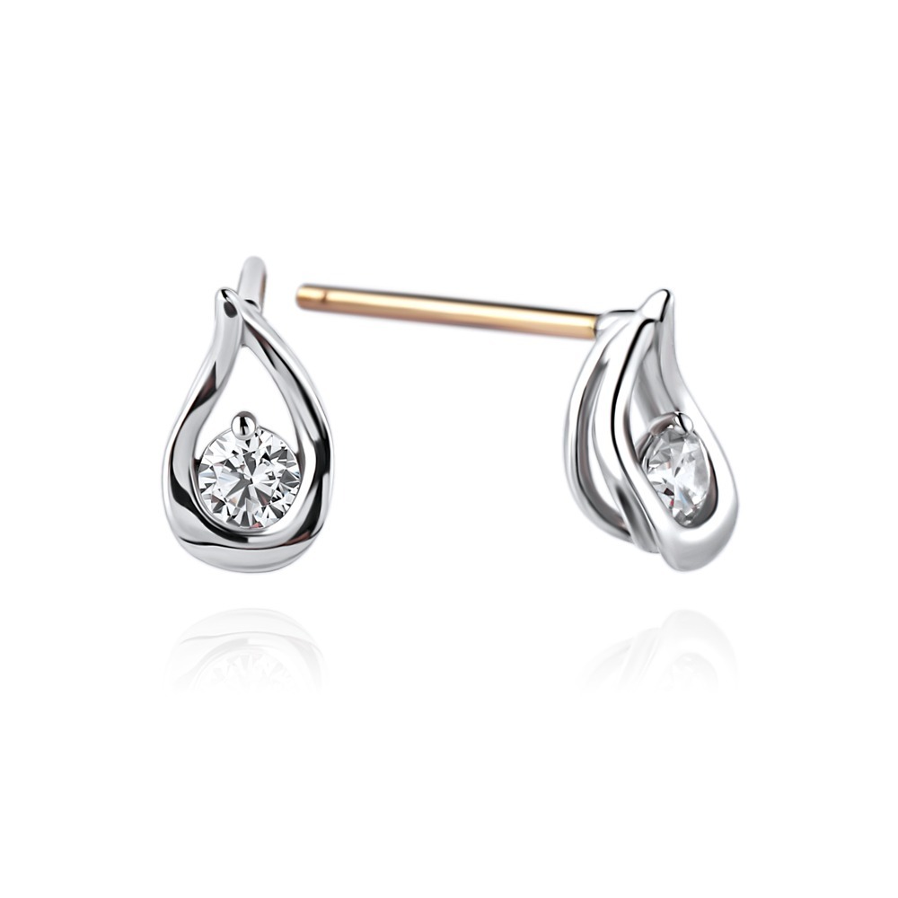 1부 다이아몬드 귀걸이 여성 패션 - 로이 HNDER01918